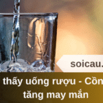 Mơ thấy uống rượu