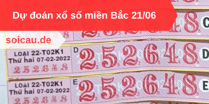 Dự đoán xổ số miền Bắc 21/06