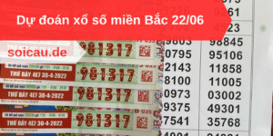 Dự đoán xổ số miền Bắc 22/06