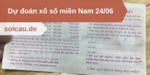 Dự đoán xổ số miền Nam 24/06