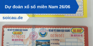 Dự đoán xổ số miền Nam 26/06